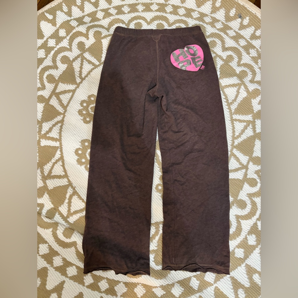 Victoria's Secret PINK chocolate brown wide leg trousers